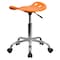 Flash Furniture Tractor Seat and Chrome Stool, Orange LF-214A-ORANGEYELLOW-GG - alternate 7