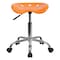 Flash Furniture Tractor Seat and Chrome Stool, Orange LF-214A-ORANGEYELLOW-GG - alternate 10