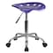 Flash Furniture Tractor Seat And Chrome Stool, Violet LF-214A-VIOLET-GG - alternate 6
