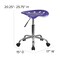 Flash Furniture Tractor Seat And Chrome Stool, Violet LF-214A-VIOLET-GG - alternate 7