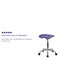 Flash Furniture Tractor Seat And Chrome Stool, Violet LF-214A-VIOLET-GG - alternate 3