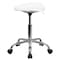 Flash Furniture Tractor Seat w/Chrome Frame, White LF-214A-WHITE-GG - alternate 9