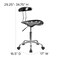Flash Furniture Contemporary Chair, 20-1/4" to 25-3/4", Black LF-214-BLK-GG - alternate 7
