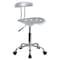 Flash Furniture Contemporary Chair, 20-1/4" to 25-3/4", Silver LF-214-SILVER-GG - alternate 2