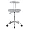 Flash Furniture Contemporary Chair, 20-1/4" to 25-3/4", Silver LF-214-SILVER-GG - alternate 9