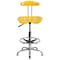 Flash Furniture Tractor Stool w/Back, Orange/Yellow LF-215-YELLOW-GG - alternate 10
