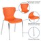 Flash Furniture Contemporary Chair, 18", Orange LF-7-07C-ORNG-GG - alternate 2