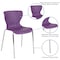 Flash Furniture Contemporary Chair, 18", Purple LF-7-07C-PUR-GG - alternate 5