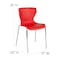 Flash Furniture Contemporary Chair, 18", Red LF-7-07C-RED-GG - alternate 5