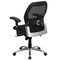 Flash Furniture Contemporary Chair Mid-Back Exec Mesh Chair, Black, Adjustable Arms, 17-3/4" to 21" Height, Mesh LF-W42-GG - alternate 6
