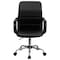 Flash Furniture Leather Contemporary Chair, 17-1/2" to 20-1/2", Fixed Arms, Black LF-W-61B-2-GG - alternate 9