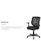 Flash Furniture Mesh Contemporary Chair, 17-1/4" to 20-1/4", Fixed Arms, Black LF-W-95A-BK-GG - alternate 4