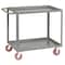 Little Giant Utility Cart, 12 ga. Steel, 2000 lb Load Capacity, 2 Shelves, 36-1/2" H LG24486PY - alternate 1
