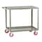 Little Giant Utility Cart, 12 ga. Steel, 2000 lb Load Capacity, 2 Shelves, 36-1/2" H LG24486PY - alternate 2