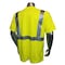 Radwear Usa Radwear USA Fire Retardant Short Sleeve, Modacrylic Jersey, 13.5 Length, Hi-Vis Green LHV-FR-TS-M - alternate 2