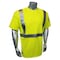 Radwear Usa Radwear USA Fire Retardant Short Sleeve, Modacrylic Jersey, 13.5 Length, Hi-Vis Green LHV-FR-TS-M - alternate 1