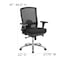 Flash Furniture Contemporary Chair Mid-Back, 24/7 Use, 350 lb. Capacity, Black, Adjustable Arms, 20-1/2" to 24" Height LQ-2-BK-GG - alternate 8