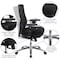 Flash Furniture Contemporary Chair Mid-Back, 24/7 Use, 350 lb. Capacity, Black, Adjustable Arms, 20-1/2" to 24" Height LQ-2-BK-GG - alternate 5