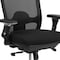 Flash Furniture Contemporary Chair Mid-Back, 24/7 Use, 350 lb. Capacity, Black, Adjustable Arms, 20-1/2" to 24" Height LQ-2-BK-GG - alternate 10