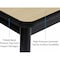 Correll Rectangle Library Table, 48" L, 29" H, Fusion Maple LR3048-16 - alternate 6