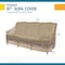 Duck Covers Elegant Swiss Coffee Patio Sofa/Loveseat Cover, 87"x37"x35" LSO873735 - alternate 9