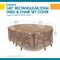 Duck Covers Elegant Swiss Coffee Patio Rectangle Table Set Cover, 140"x80"x32" LTO14080 - alternate 2