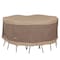 Duck Covers Elegant Swiss Coffee Patio Round Table Set Cover, 90" Dia x 29"H LTR09090 - alternate 1