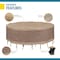Duck Covers Elegant Swiss Coffee Patio Round Table Set Cover, 108" Dia x 29"H LTR108108 - alternate 2