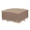 Duck Covers Elegant Swiss Coffee Patio Square Table Set Cover, 76"L x 76"W x 32"H LTS07676 - alternate 1