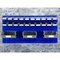 Triton Products Louvered Panel W/ Mounting Hardware, Epoxy Coated 18-Gauge, Blue, (1) 48" W x 24" H LVP-1 - alternate 2