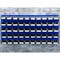Triton Products Louvered Panel W/ Mounting Hardware, Epoxy Coated 18-Gauge, Blue, (1) 48" W x 24" H LVP-1 - alternate 6
