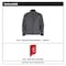 Milwaukee Tool Men's Heated Jacket, Gray, Heats 3 to 12 hours , 12 V 3 Outside Pockets, 2XL M100G-202X - alternate 14