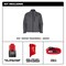 Milwaukee Tool M12 Heated TOUGHSHELL Men's Jacket, Gray, Heats 3 to 12 Hours, 3 Outside Pockets, 3XL M100G-213X - alternate 12