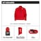 Milwaukee Tool M12 Heated TOUGHSHELL Men's Jacket, Red, Heats 3 to 12 Hours, 3 Outside Pockets, M M100R-21M - alternate 13
