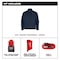 Milwaukee Tool M12 Heated TOUGHSHELL Men's Jacket, Blue, Heats 3 to 12 Hours, 3 Outside Pockets, 3XL M100U-213X - alternate 15