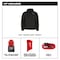 Milwaukee Tool M12 Heated TOUGHSHELL Men's Jacket, Black, Heats 3 to 12 Hours, 2 Outside Pockets, M M102B-21M - alternate 17