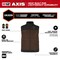 Milwaukee Tool Axis Heated Vest, Polyester, 2 to 8 hours Heating Time, 3 Heat Settings, Brown, M M300N-21M - alternate 8