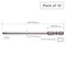 Vessel Power Bit 1/4" Hex Ab, +2x4.5x100H, PK10 MAB16P245100H - alternate 2