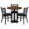 Flash Furniture Round Table Set, Laminate, Wood Grain MD-0002-GG - alternate 2