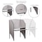 Flash Furniture Starter Study Carrel, Nebule Grey MT-M6201-GY-GG - alternate 2