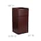Flash Furniture 36 gal. Laminate Trash Can, Mahogany MT-M8520-TRA-MAH-GG - alternate 6