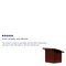Flash Furniture Foldable Tabletop Lectern, Mahogany, 27" W, 16.25" L, 19" H, Laminate, Red MT-M8833-LECT-GG - alternate 4