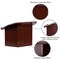 Flash Furniture Foldable Tabletop Lectern, Mahogany, 27" W, 16.25" L, 19" H, Laminate, Red MT-M8833-LECT-GG - alternate 5
