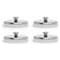 Mag-Mate Plated Cup Magnet w/T-Slot Stud, Ma, PK4 MX1500RKHS4PK - alternate 1