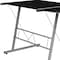 Flash Furniture Black Glass L-Shape Corner Computer Desk NAN-CD-22181-BK-GG - alternate 2