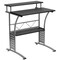 Flash Furniture Computer Desk Clifton Computer Desk, Black, 23-1/2" D X 33-1/8" H, 27-7/8" W X Laminate, Black NAN-CLIFTON-BK-GG - alternate 2