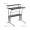 Flash Furniture Computer Desk Clifton Computer Desk, Black, 23-1/2" D X 33-1/8" H, 27-7/8" W X Laminate, Black NAN-CLIFTON-BK-GG - alternate 6