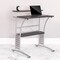Flash Furniture Computer Desk, 23-1/2" X 27-7/8" X 33-1/8", Black, Frame: Gray NAN-CLIFTON-BK-GG