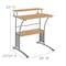 Flash Furniture Computer Desk Clifton Maple Computer Desk with Top and, Maple NAN-CLIFTON-MP-GG - alternate 5