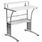 Flash Furniture Computer Desk Clifton Desk, White, 23-1/2" D X 33-1/8" H, 27-7/8" W X Laminate, White NAN-CLIFTON-WH-GG - alternate 2